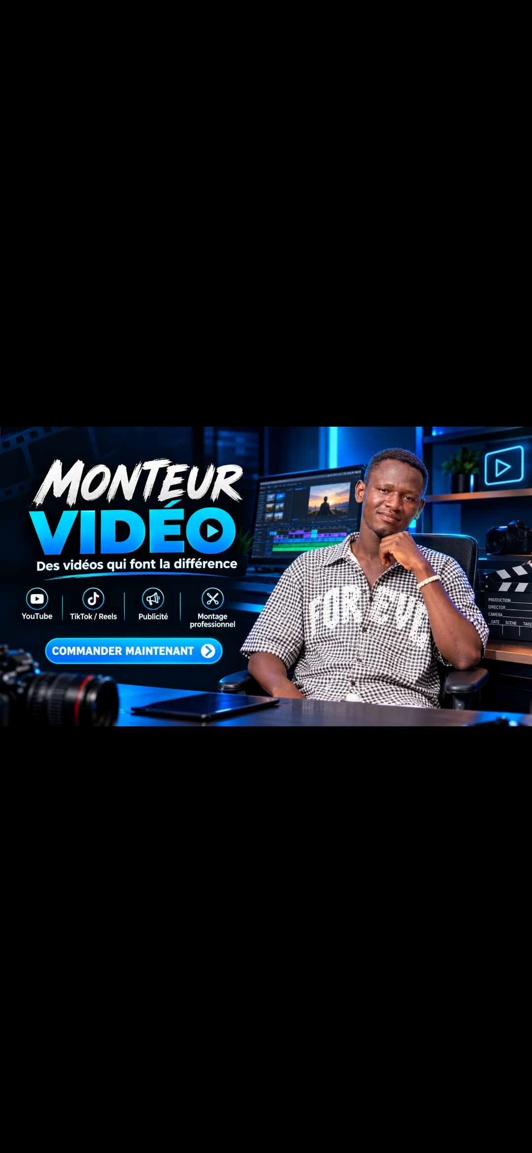 Je vais monter votre vidéo pour les réseaux sociaux