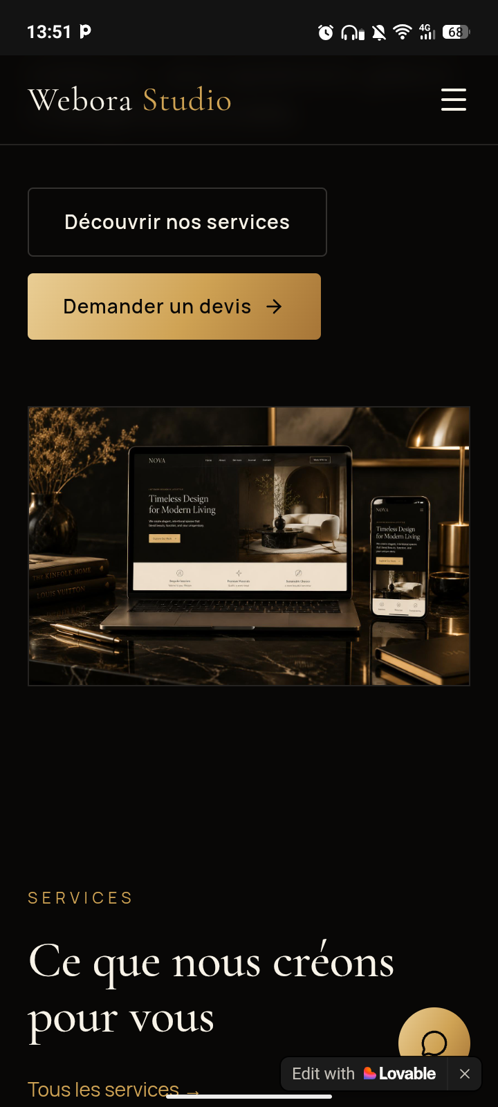 Je vais développer votre site vitrine moderne