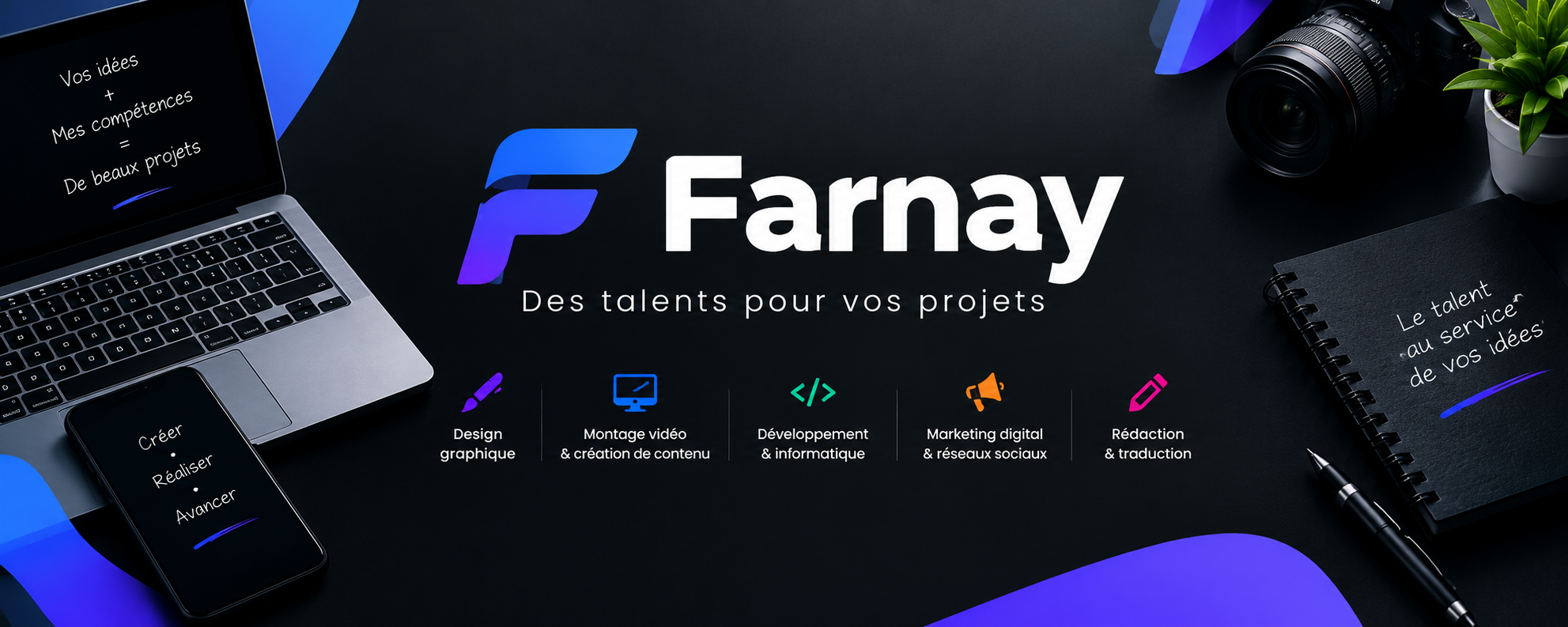Je vais créer votre logo professionnel en 48 h