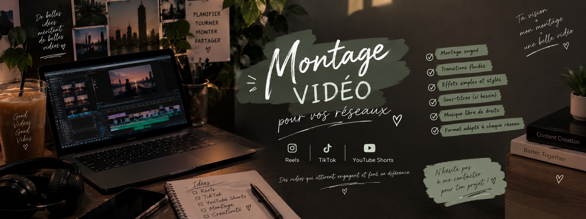 Je vais monter votre vidéo pour les réseaux sociaux