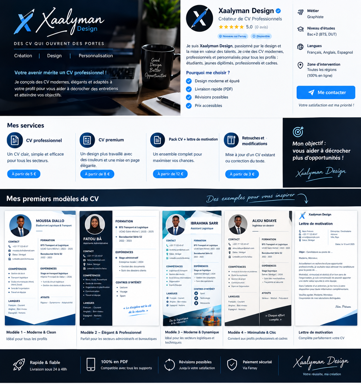Je vais Rédiger votre CV professionnel